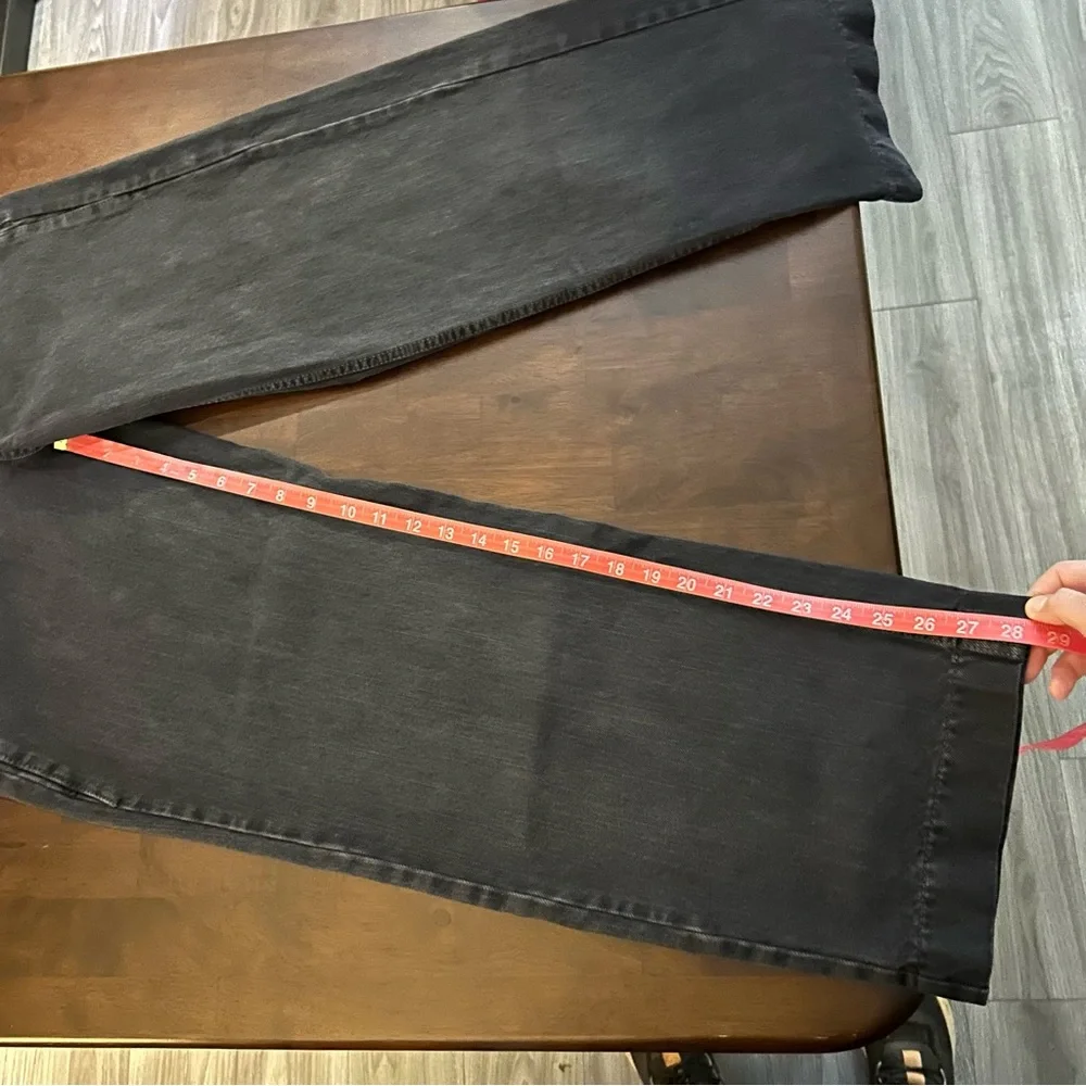 NWT Moia curved dyed denim black wide leg pant size S - Picture 11 of 16